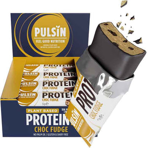 Pulsin - Enrobed Choc Fudge Protein Bar, 57g | Pack of 12