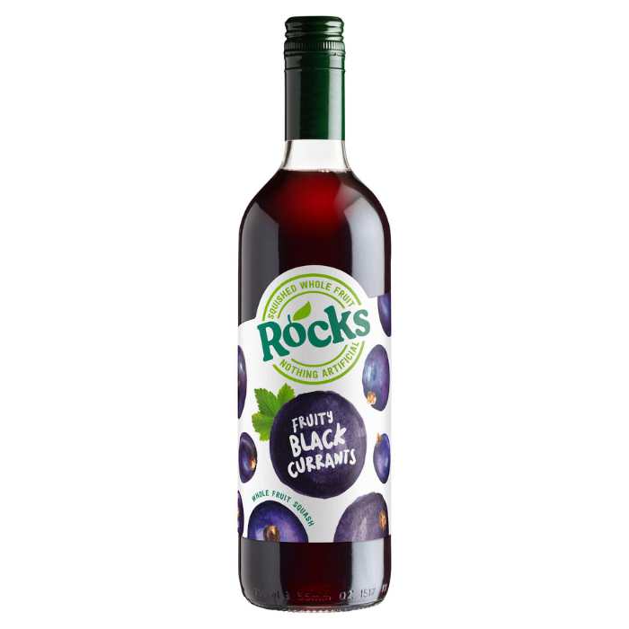 Rocks - Squash Blackcurrant, 740ml - front