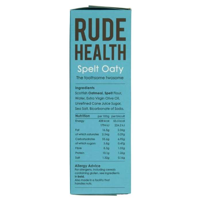 Rude Health - Oaty Biscuits Spelt Oaty, 200g  - back