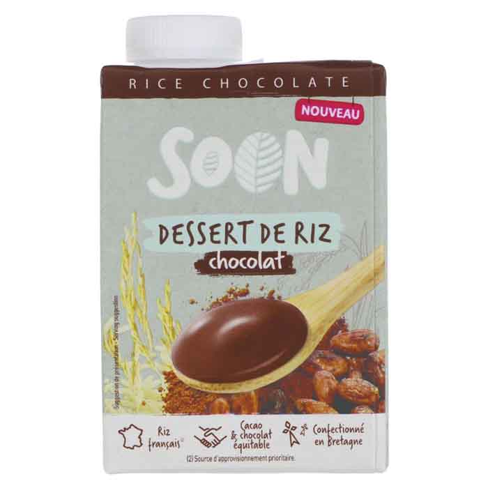 Soon - Organic Chocolate Rice Custard Dessert, 530g Pack of 8 