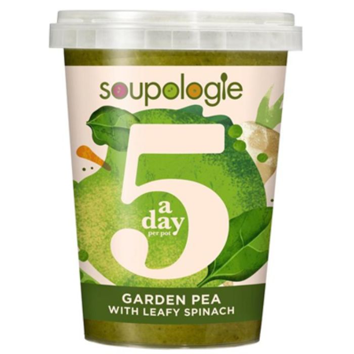 Soupologie - Soup 5-A-Day Garden Pea with Leafy Spinach Green, 600g