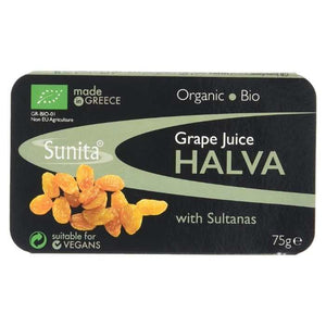 Sunita - Organic Grape Juice Halva with Sultana, 75g