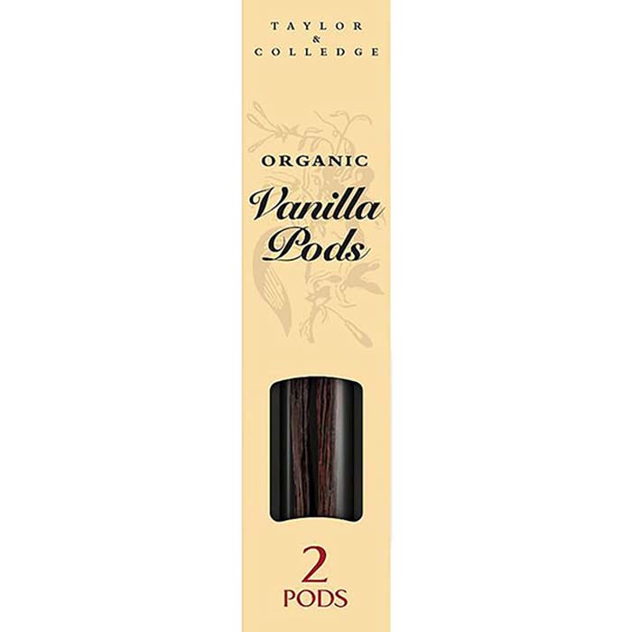 Taylor & Colledge - Organic Vanilla Bean Pods (2pods), 4g