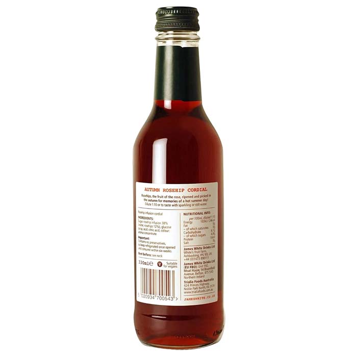 Thorncroft - Rosehip Cordial, 330ml - back