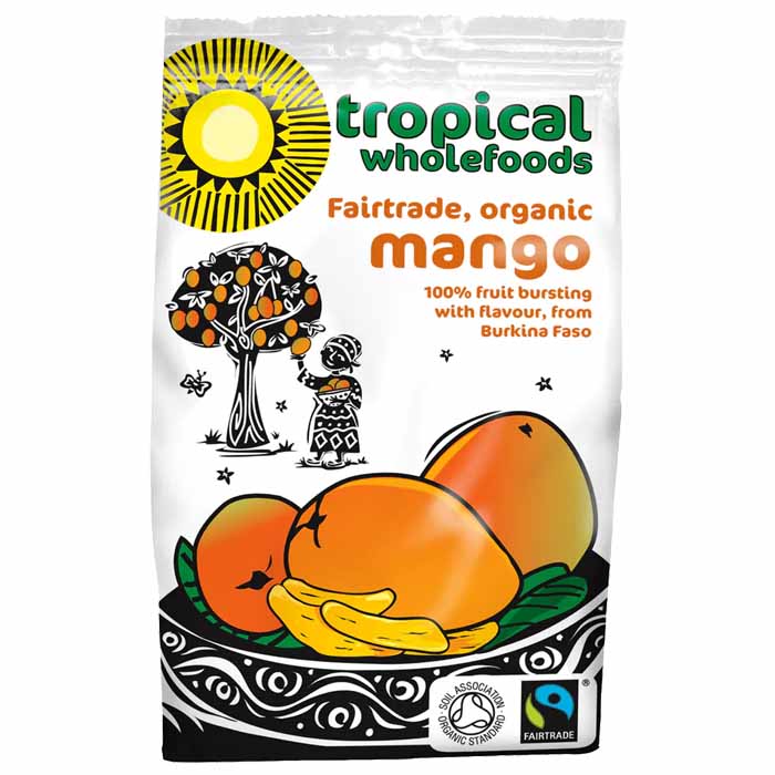 Tropical Wholefoods - Organic Sun Dried Mango, 100g