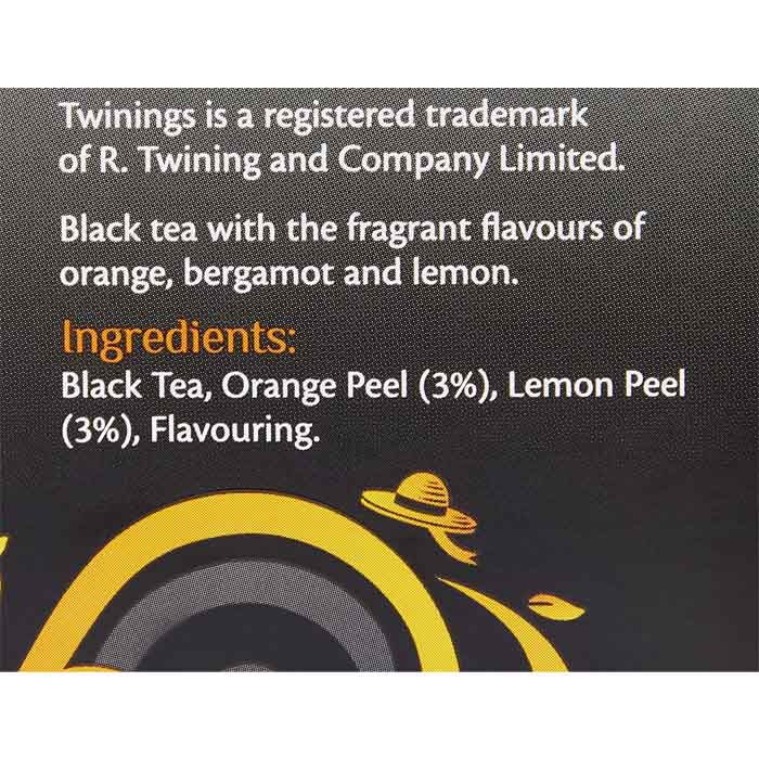 Twinings - Lady Grey Tea, 50 Bags  Pack of 4 - Back