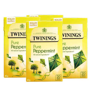 Twinings - Pure Peppermint Tea, 20 Bags | Pack of 4