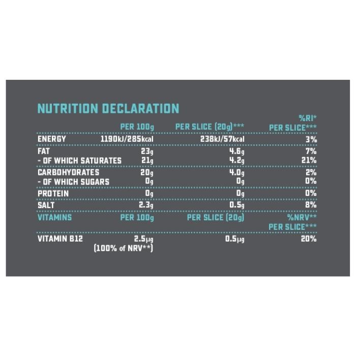 Violife - Herb Flavour Slices, 200g - Nutrition Declaration