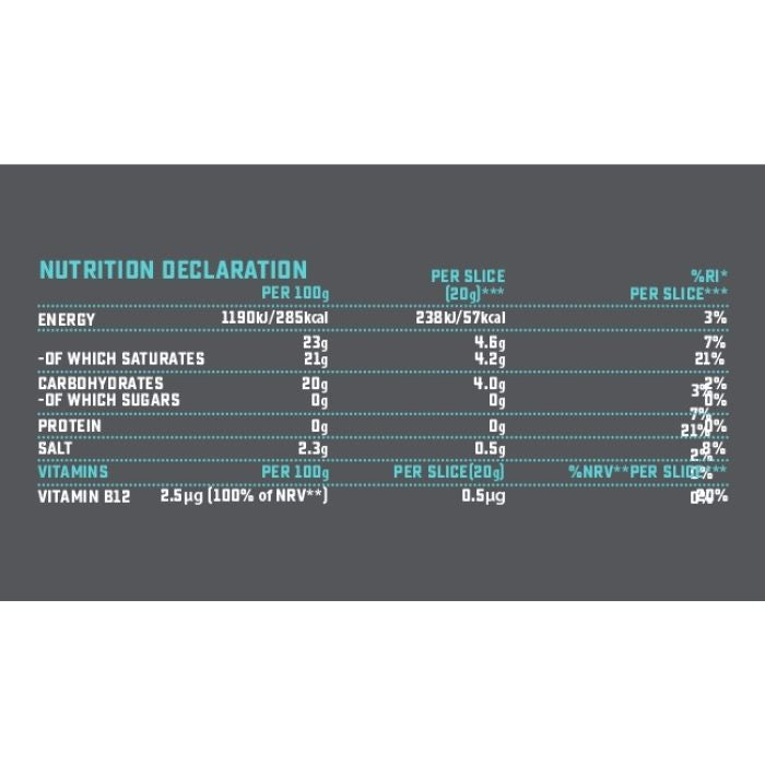 Violife - Smoked Flavour Slices, 200g - Nutrition Declaration