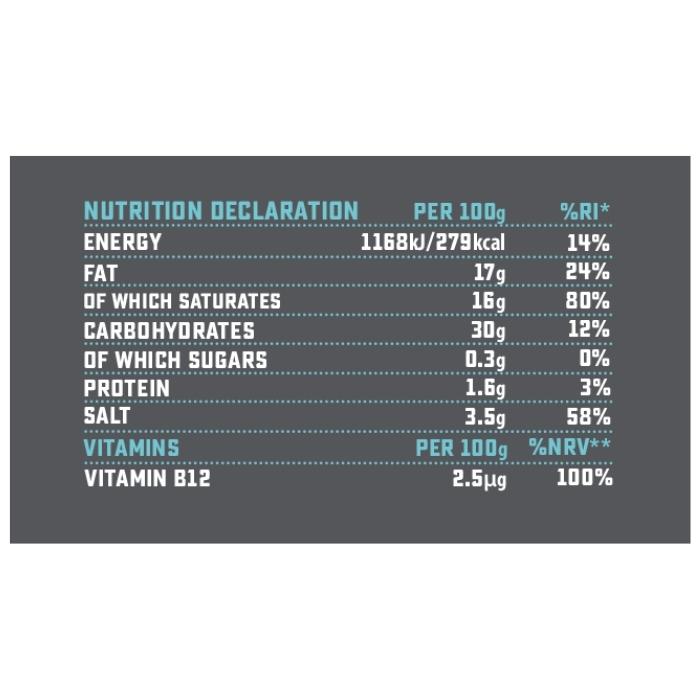 Violife - Prosociano with Parmesan Flavour Wedge, 150g - Nutrition Declaration