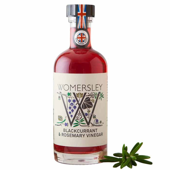 Womersley - Fruit & Herb Blackcurrant & Rosemary Vinegar, 160ml